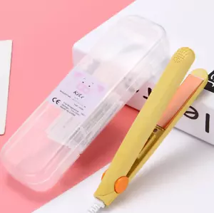 Mini Hair Straightener Ceramic Straightening Styling Tools Flat Iron Hair Curler - Picture 1 of 4