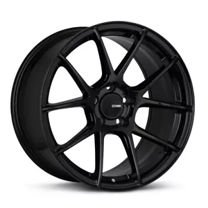 18x8 +45 Enkei TS-V 5x112 Gloss Black Wheels (Set of 4) - Picture 1 of 2