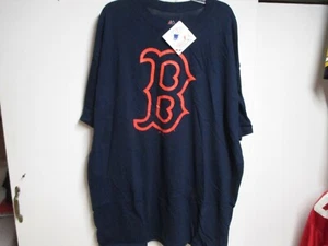 BOSTON "RED SOX" T SHIRT (MED) NWT $25 NAVY BLUE BY MAJESTIC W/B LOGO COOL - Picture 1 of 4