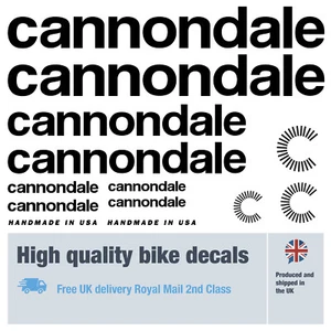 Cannondale new "C" mast bike decals & free bike protection (28pak) free delivery - Picture 1 of 4