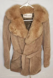 Abrigo Chaqueta Vintage Gamuza A&F Originales Nueva York Largo Completo Mujer Talla 12 - Imagen 1 de 7