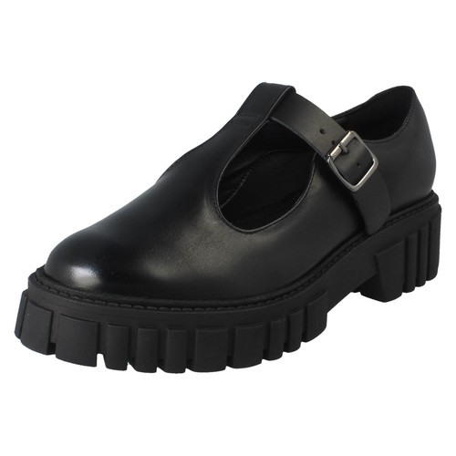 Scarpe intelligenti donna Clarks chiusura fibbia suola grossa barra a T barre barra pagina