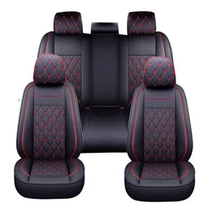 For Chevrolet Silverado GMC 1500 2500HD 3500HD Leather Car Seat Cover Full Set - Bild 1 von 12