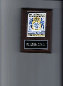 JOSE NAPOLES vs CLYDE GRAY POSTER PLAQUE BOXING CHAMPION PHOTO PLAQUE - Picture 1 of 1