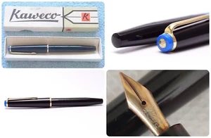 🔴Rare 1960s Blue Captop KAWECO 02 D Durchschreiber 14K Gold Nib EF🔴 - Picture 1 of 24