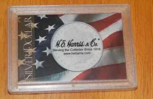 Harris Snaplock For 1 silver dollar  Frosty Case 2x3 Coin Display Holder New - Picture 1 of 2