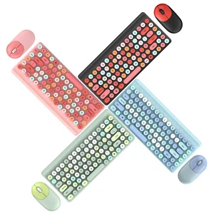 Colorful Wireless 86-Key Keyboard & Mouse Combo for PC & Mac – Green/Blue - Picture 1 of 35