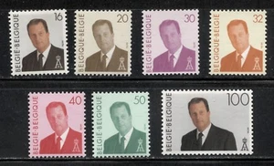 BELGIUM 1994, ROYALTY DEFINITIVES, KING ALBERT II, 7 VALUES, MNH - Picture 1 of 1