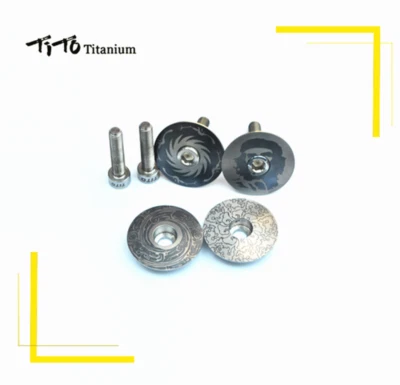 TiTo M6*30 MTB Road Bicycle Headset Caps Cover Bike Stem Top Cap Titanium Bolt  - Image 1 of 4