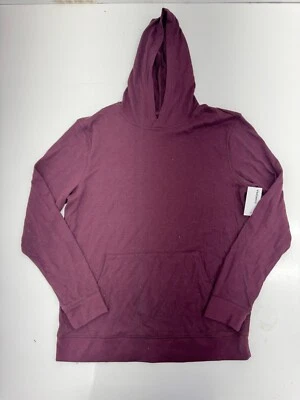 Sudadera con capucha ligera roja Sonoma para hombre talla grande Foto 1 de 4