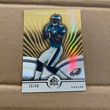 2005 Reflections NFL Football GOLD SP Insert Card TERRELL OWENS Eagles / 50 HOF