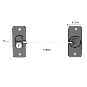 2X Kühlschrank Gefrierschrank Türschloss stark klebend Kleinkind Kind Sicherheit mit Schlüssel - Bild 1 von 8