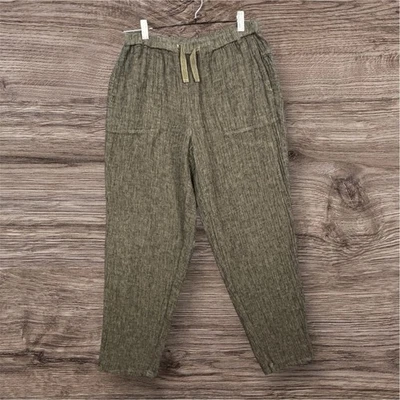 Pantalones Cónicos Poetry Cáñamo Algodón Orgánico Para Mujer US 4 UK 8 Cintura Elástica Marrón Foto 1 de 4