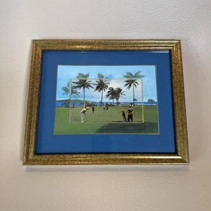Gerahmte Postkarte Dorado Beach Colf Course - Bild 1 von 9