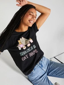 Pusheen The Cat Snacks & Cat Naps Tee Shirt - Picture 1 of 1