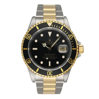 Rolex Submariner Date 16613 Dos Tonos Reloj Hombre Caja Papeles Foto 1 de 4