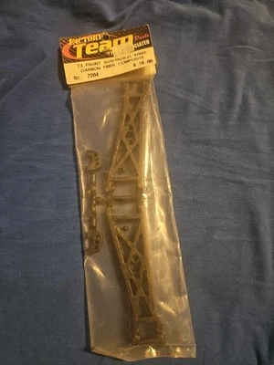 Team Associated RC10T3 RC 1:10 FRONT Suspension Arms #7204 FACTORY Carbon (M1) - Image 1 of 2