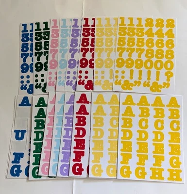 Creative Memories Alphabet Numbers Punctuation Stickers Multi Colors - Image 1 of 4