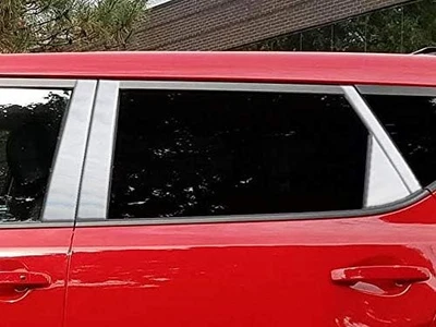 8 peças Guarnição de poste de pilar polido Luxury FX para 2020-2023 Kia Soul Hatchback - Imagem 1 de 4