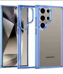 Wiaocit Handyhülle Samsung Galaxy S24 Ultra Klar Blau Schutz nicht für iPhone - Bild 1 von 11