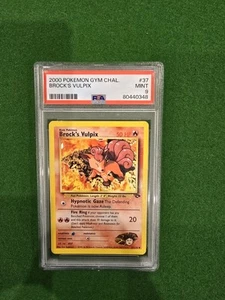 2000 Pokemon Gym Challenge Brock's Vulpix #37 PSA 9 - Picture 1 of 2