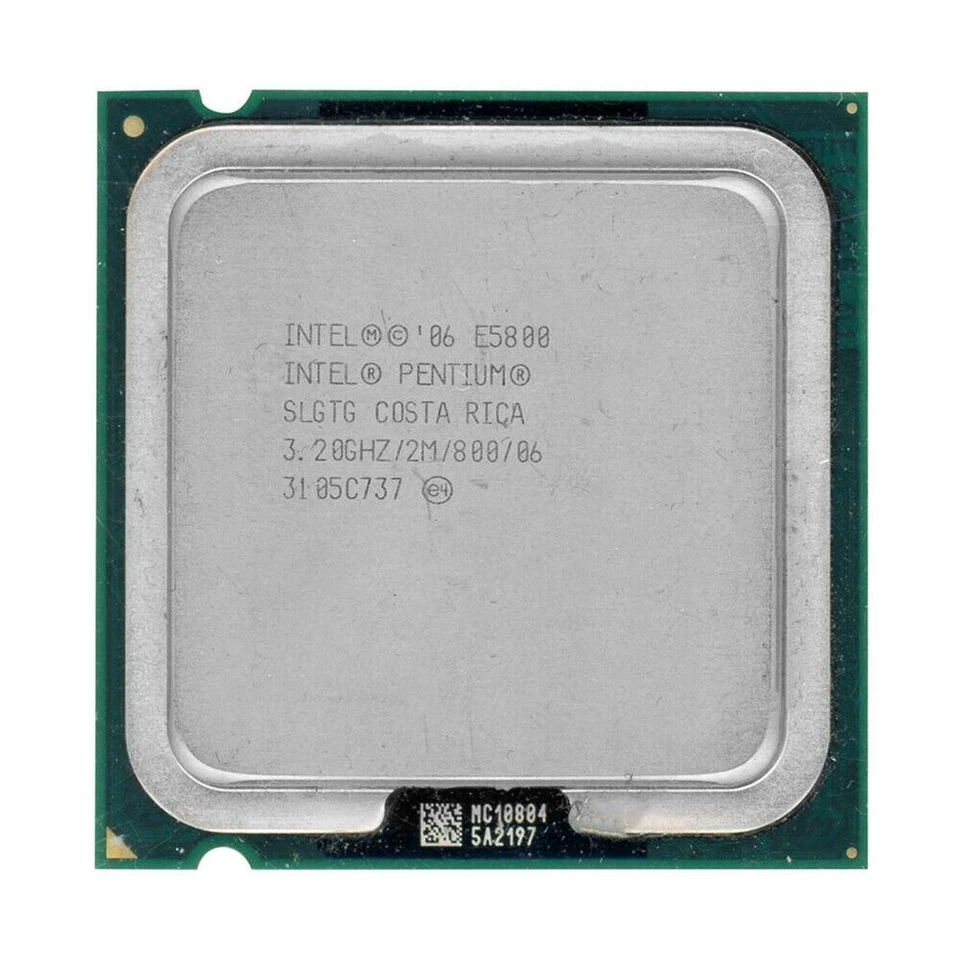 Processore CPU Intel Pentium Dual-Core E5800 3,2Ghz Socket 775 FSB800 - Immagine 1 di 1