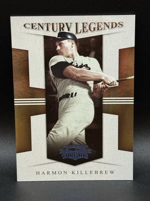 2008 Donruss Threads Century Legends Harmon Killebrew #CL-15 Century Proofs /100 - Image 1 of 4