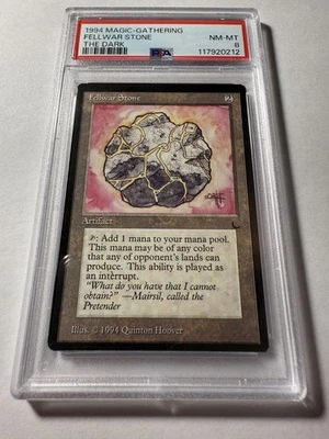 Fellwar Stone The Dark 1994 MTG PSA 8 NM-MT Near Mint to Mint Vintage - Image 1 of 3