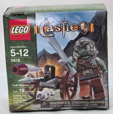 Lego 5618 Castle: Troll Warrior, Sealed, Cannon, Rat - Image 1 of 4