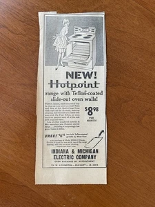 Indiana & Michigan Electric Hotpoint Range 1964 Zeitungsanzeige Ausschnitt Elkhart IN - Bild 1 von 5