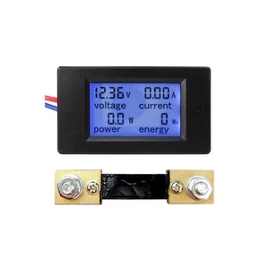 Energy Meter Multimetro Amperometro Voltmetro Power LCD DC 6.5-100 V 100A - Imagen 1 de 12