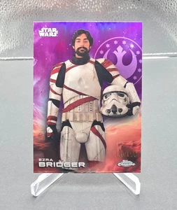 2025 Topps Chrome Star Wars Ezra Bridger Purple Refractor 140/199 Card #39 - Picture 1 of 2