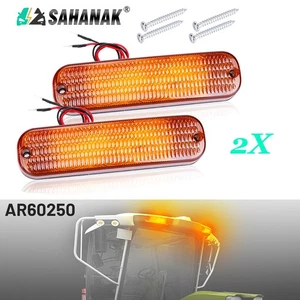 2X Amber LED Work Light Bar Upper For John Deere 2150 2255 2350 2550 2750 2950 - Picture 1 of 8