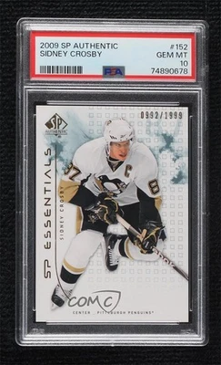 2009-10 SP Authentic SP Essentials /1999 Sidney Crosby #152 PSA 10 GEM MT - Image 1 of 2