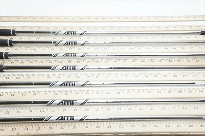 True Temper Dyn Gold Amt Black S300 34.5"-37.5" 7p Iron Shaft Set Pulls .355 538 - Image 1 of 4