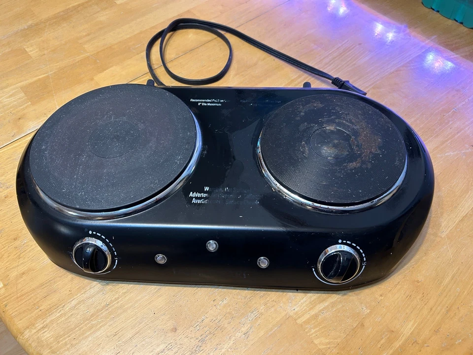 Farberware HP202-D11 Royalty 1800 W Doble Quemador Negro Cocina Eléctrica Foto 1 de 1