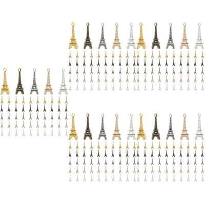  5 Pack Mini-Eiffelturm-Anhänger Charme Schlüsselbund Retro -Schlüsselbund - Bild 1 von 4