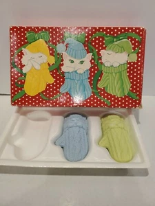 Vintage Avon Soap "Furry, Purry And Scurry" Kittens Cats Kid Set of Soaps  - Picture 1 of 12
