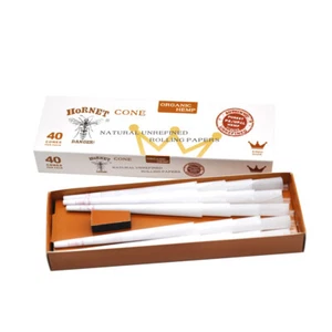 HORNET King Size Blanco Preenrollado Coens 80 Papeles de Liar con Puntas de Filtro - Imagen 1 de 7