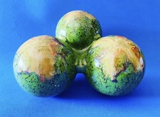 ???? Grande posacenere scultura ceramica vintage Bertoncello anni 70 verde