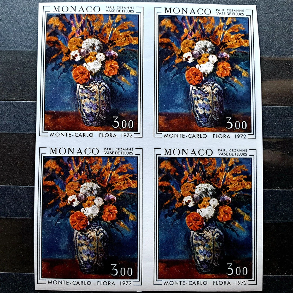 Mónaco 1973 imperf 4 estampillas MNH Quartblock edición completa YT €200,00 Foto 1 de 2