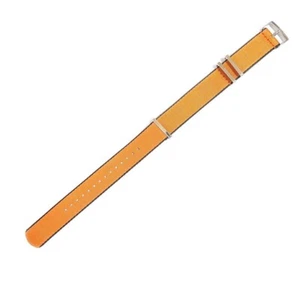 Omega NATO Wrist Watch Strap Light Orange Color 21-22mm - Picture 1 of 4