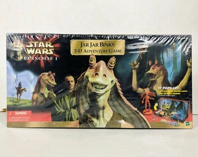 1999 Star Wars Episode 1 Jar Jar Binks 3-D Adventure Board Game. Sealed Unused - Image 1 of 4