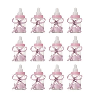 12 Pcs Baby Bottle Shower Favor 3.5inch Mini Plastic Candy Bottles For Baby Show - Picture 1 of 4