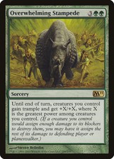 Overwhelming Stampede Magic 2011 / M11 PLD Green Rare MAGIC MTG CARD ABUGames