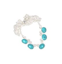 925 Solid Sterling Silver Turquoise Necklace g399
