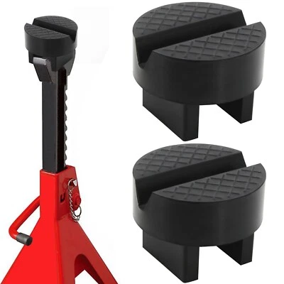 2x Car Lifting Axle Jack Stand Rubber Support Pad Adaptor Block Protecter - Image 1 of 4