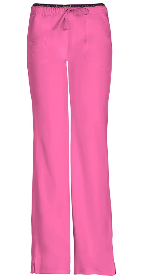 Pantalón Scrubs HeartSoul Petite tiro bajo con cordón 20110P PNKH rosa envío gratuito Foto 1 de 1