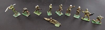 10 ~ Vintage Union South Africa Lead Toy Soldiers WWII Army Infantry - Image 1 of 3