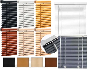 PVC Venetian Window Blinds Easy Fit Trimable Blind All colors & Size Home Office - Picture 1 of 26